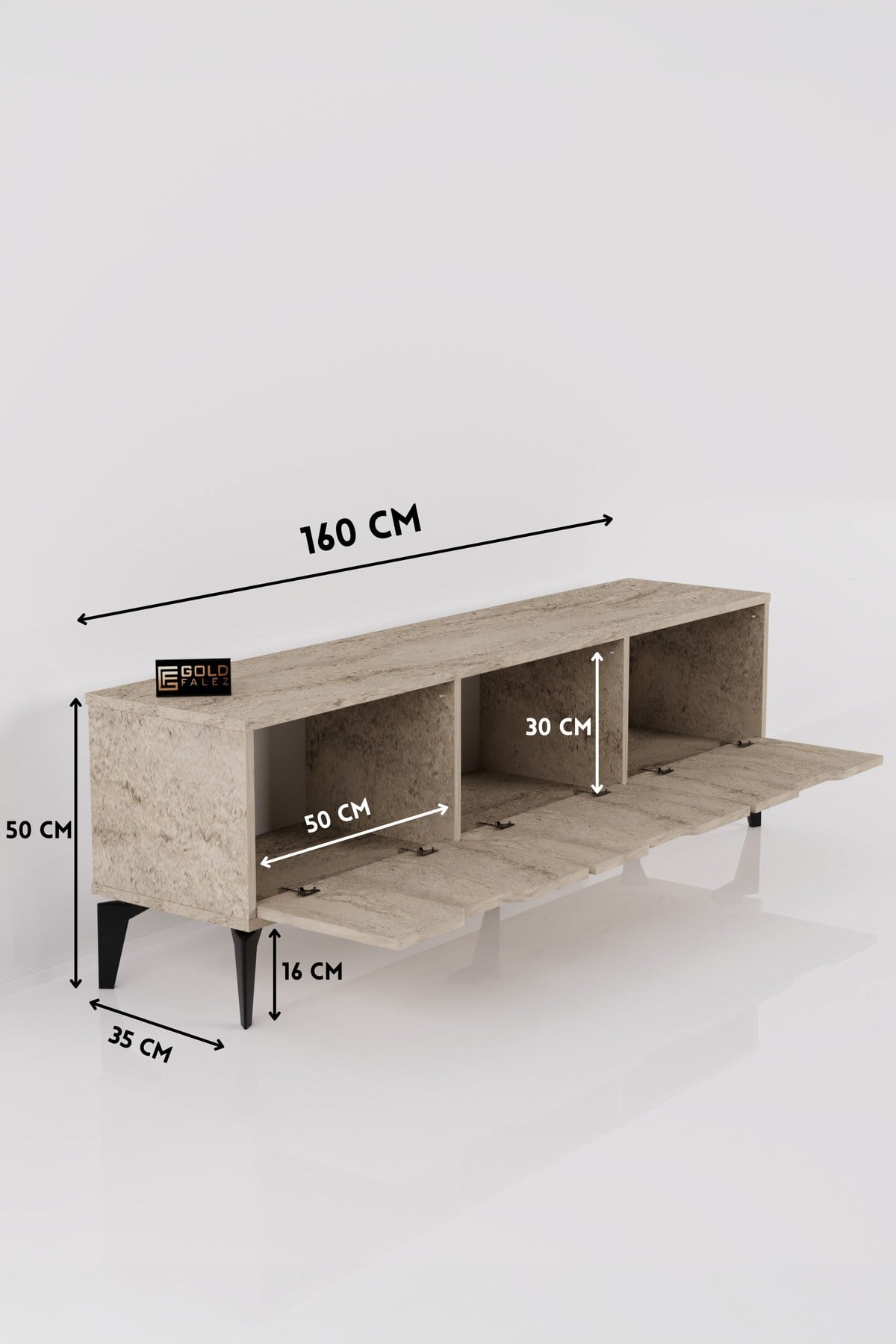 Royal TV Sehpası Suntalam Ekru 160x35