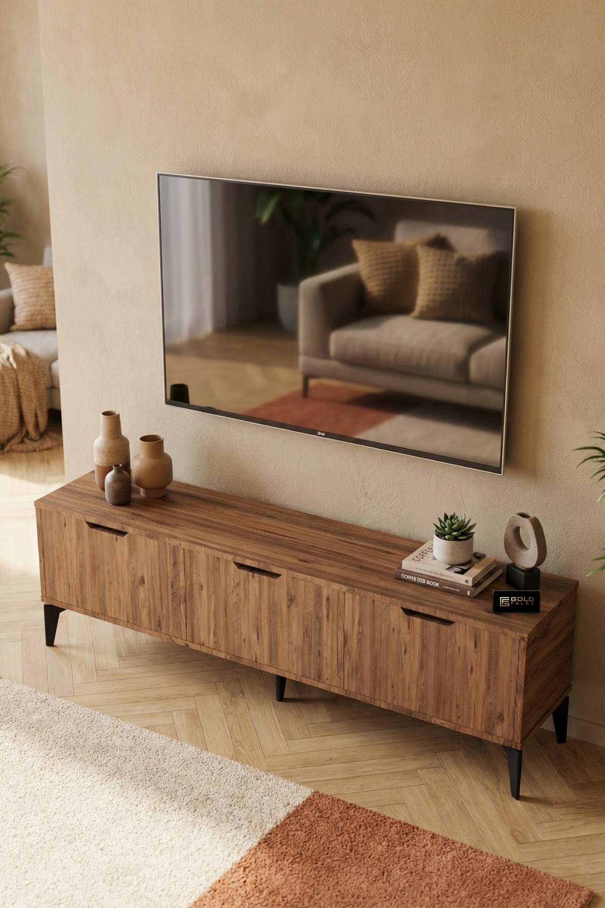 Royal TV Sehpası Suntalam Kahverengi 160x35