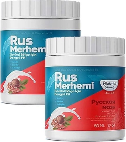 Rus Merhemi Olegovich Medicine Rus Merhemi 50   ml  Tüy Dökücü - 2Adet - 000031KI