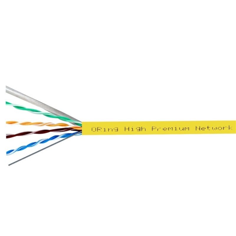 RW-U0605YEL U/UTP CAT6 23AWG LSZH 250MHZ 500 METRE BAKIR SARI RENK NETWORK KABLOSU