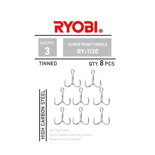 RYOBİ İĞNE CURVE POINT TREBLE ÜÇLÜ İĞNE- RY-1130 - NO-5