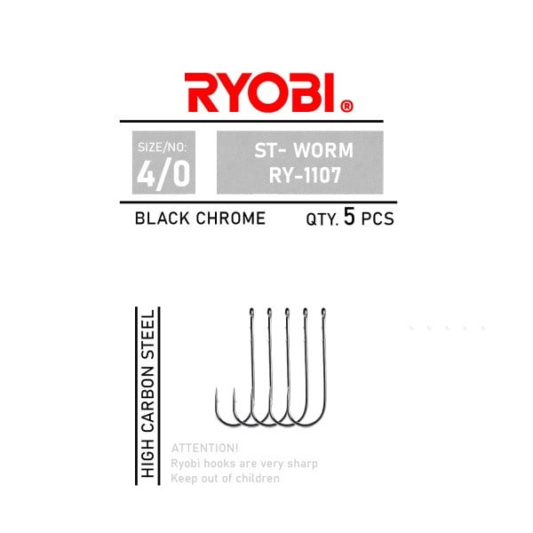 Ryobi ST-Worm Olta İğnesi - NO-2-0