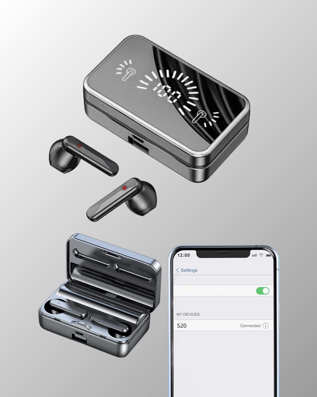 S20 Kablosuz Kulaklık – 360° Surround Stereo Ses Sistemi ile Derin Ses Deneyimi