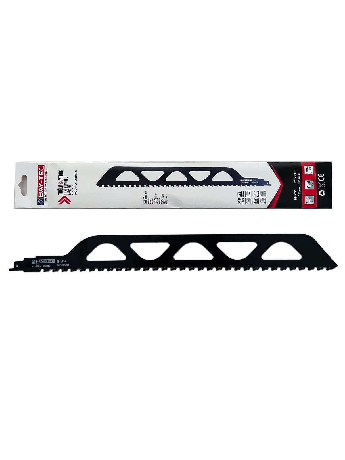 S2243-HM Tuğla Yutong Tilki Kuyruğu Testere 455 mm MK2319