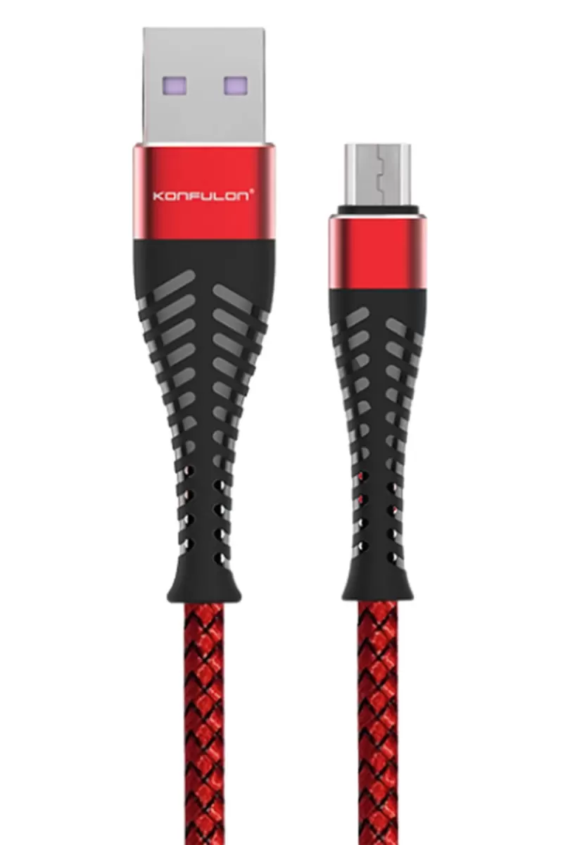 S61 Micro USB Kablo 1.2M 2.1A - Kırmızı