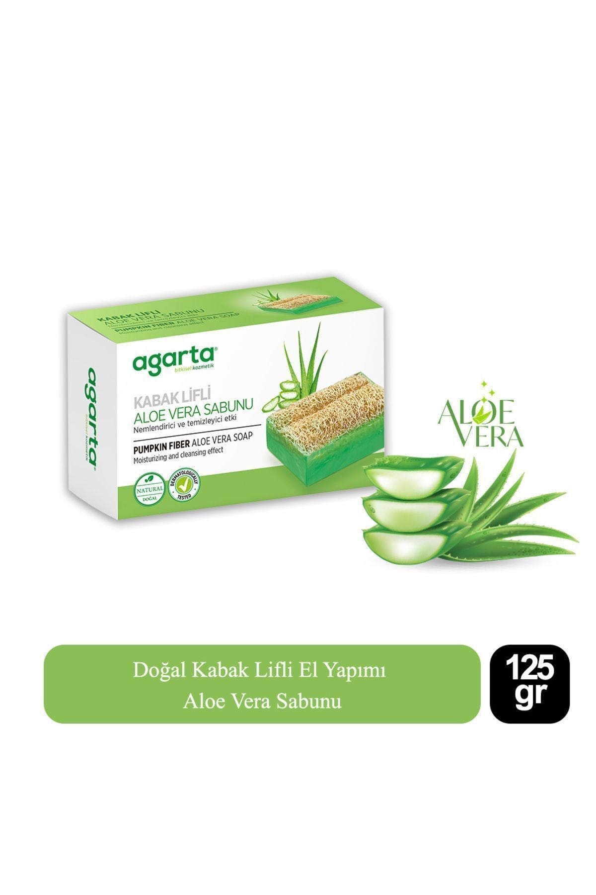 Sabun 125GR & Aloevera Kabaklifli Sabun