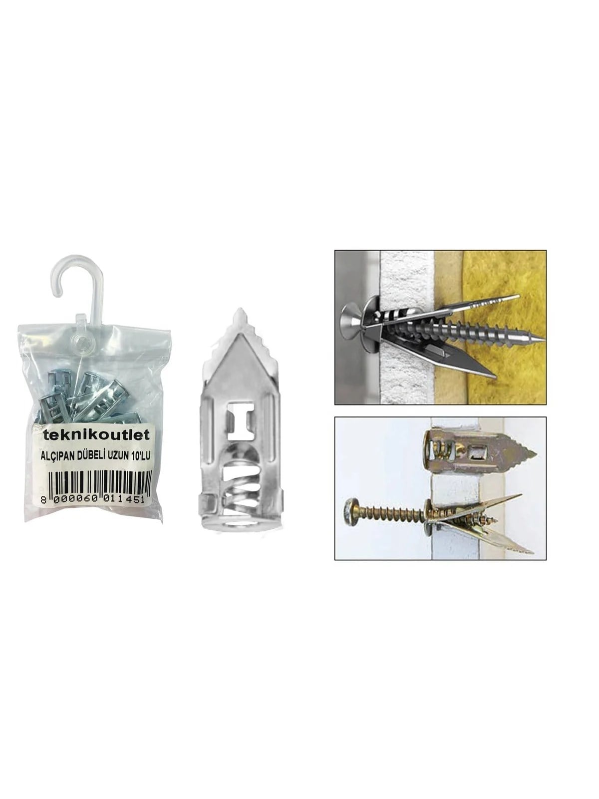 Saç Alçıpan Dübeli Kısa Tip 10lu Paket