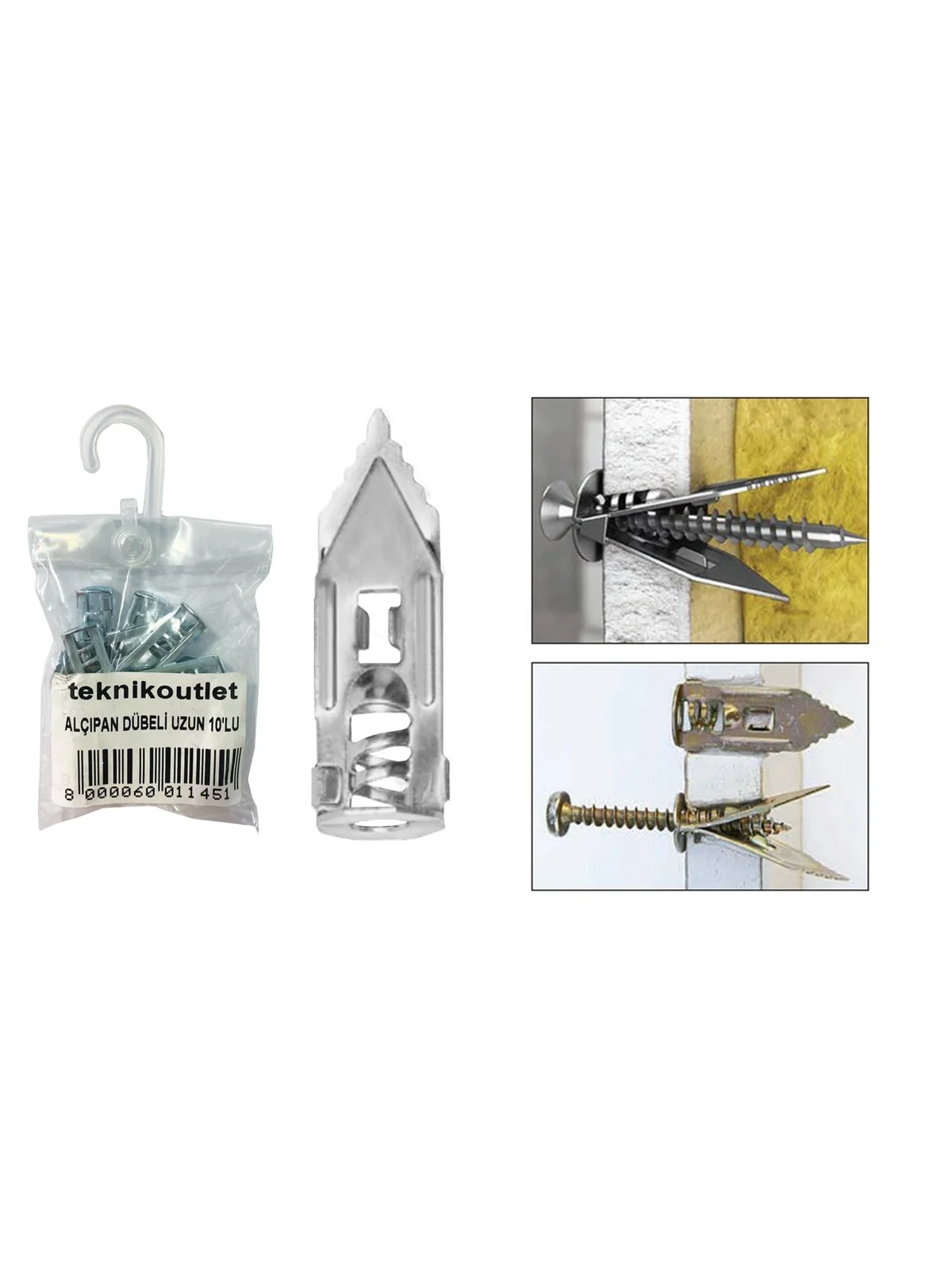 Saç Alçıpan Dübeli Uzun Tip 10lu Paket