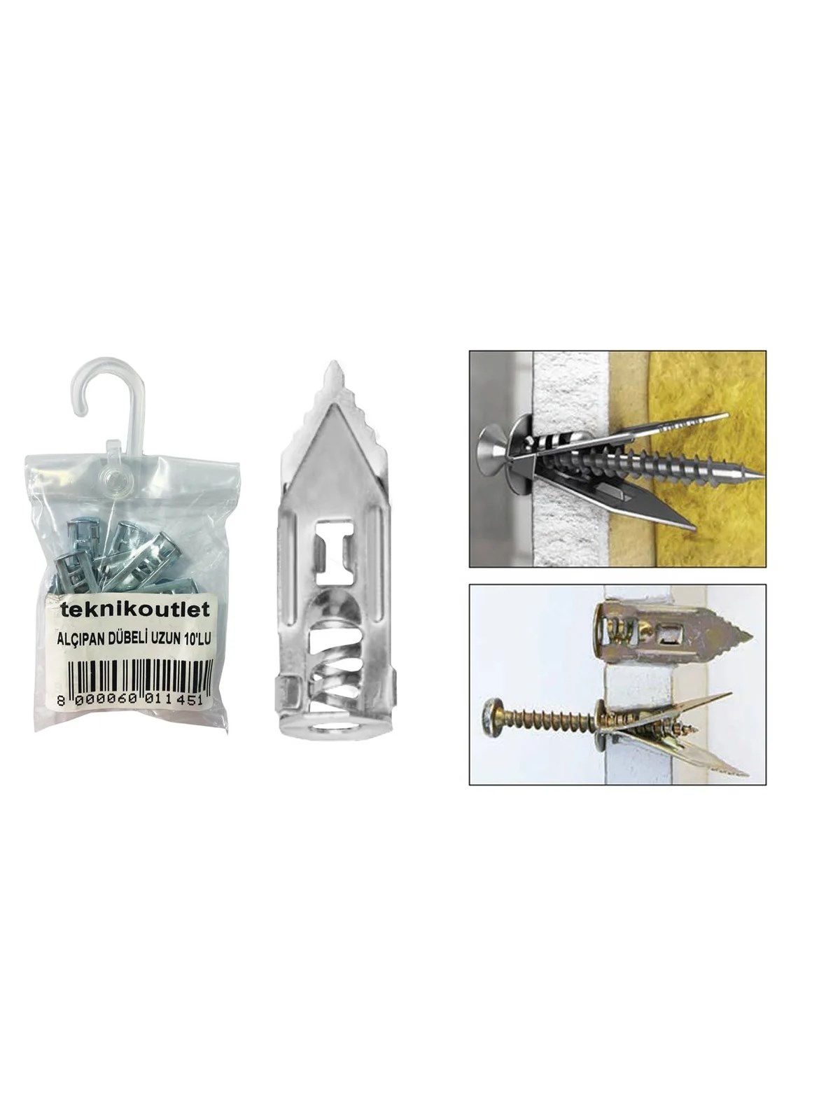 Saç Alçıpan Dübeli Uzun Tip 10lu Paket