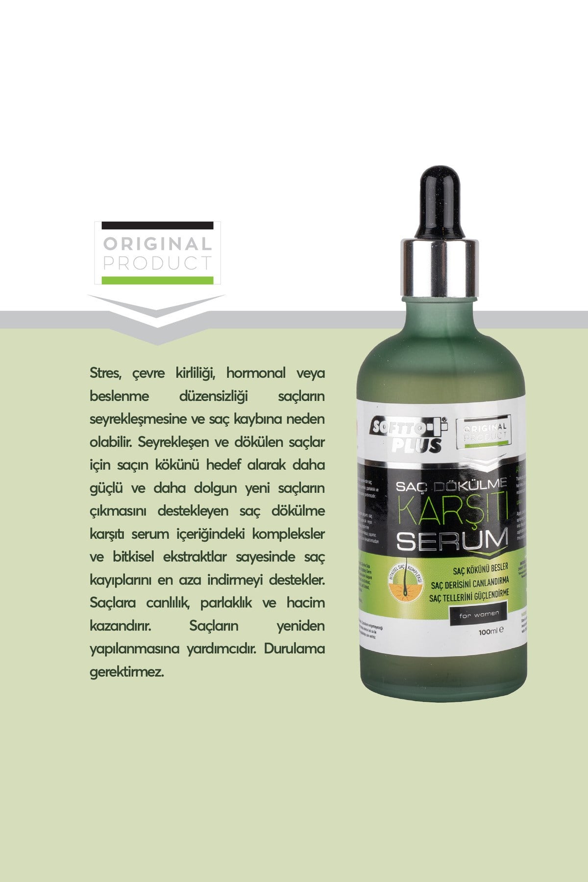 SAÇ DÖKÜLME KARŞITI BAYAN SERUM 100ML