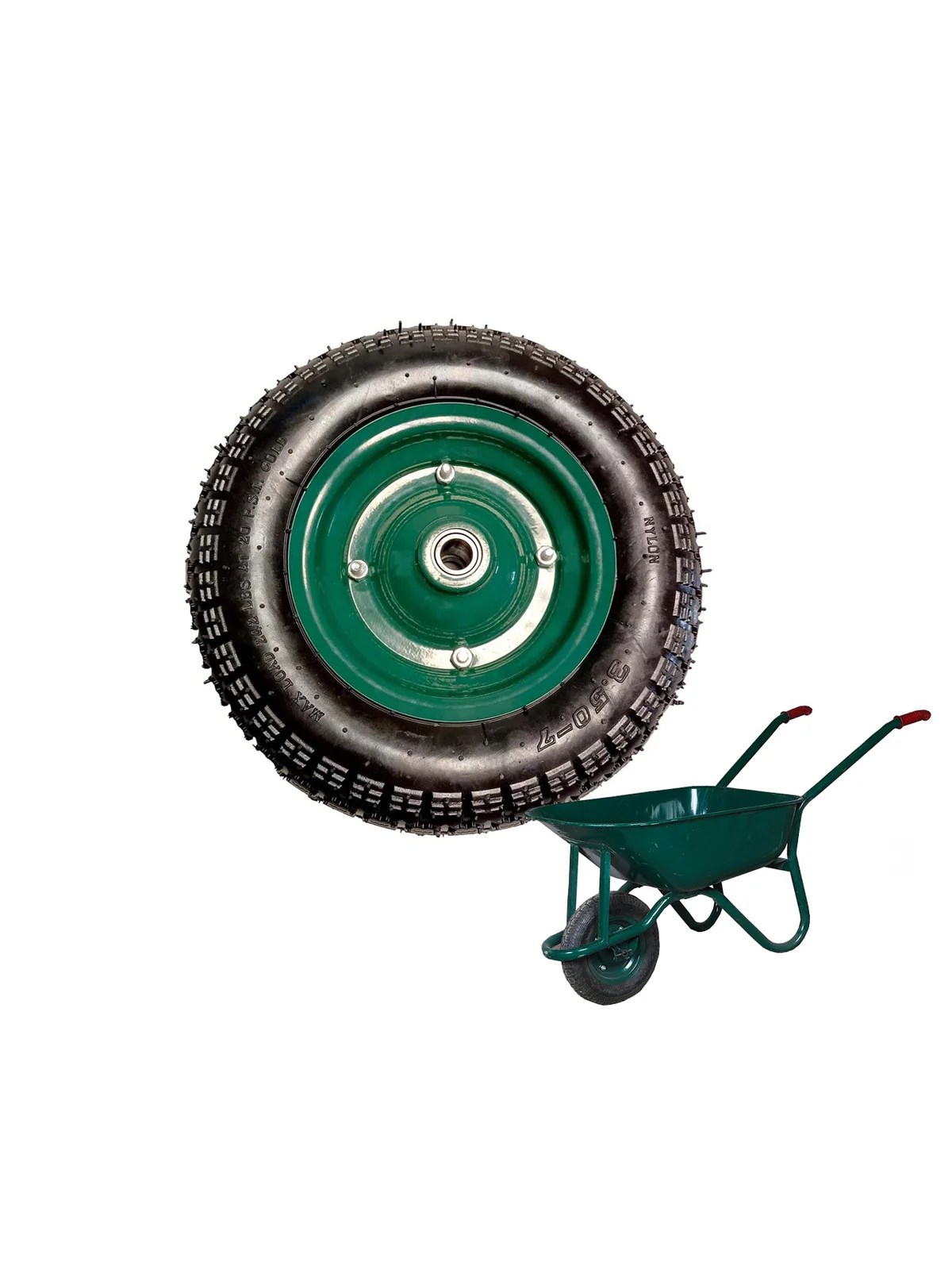 Saç Jantlı Havalı Dolgu Teker El Arabası Tekeri 325x7x20 mm