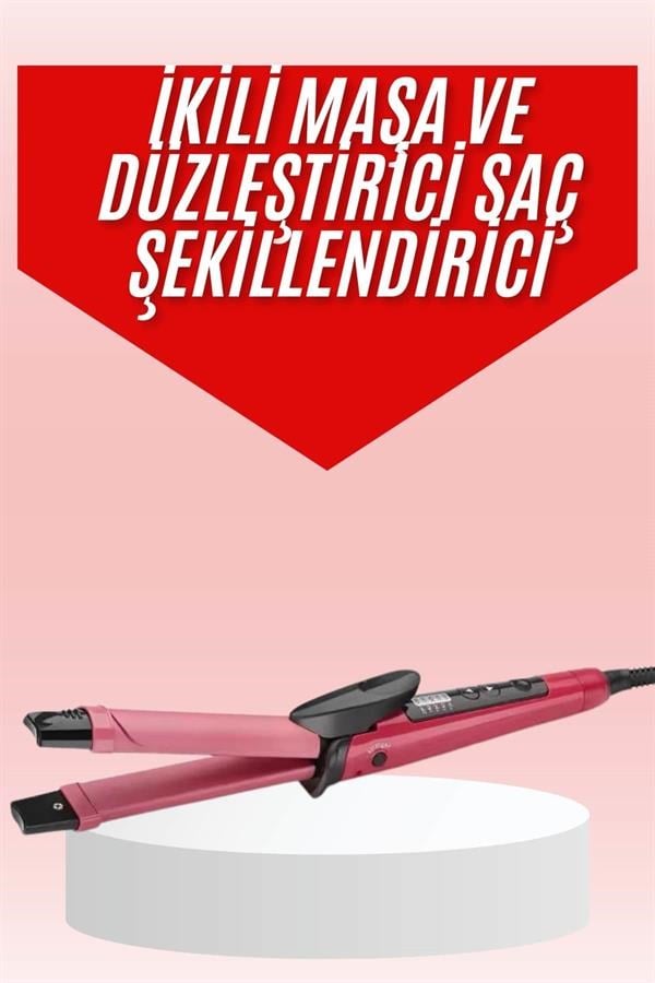 Saç Şekillendirici Düzleştirici ve Maşa Özellikli Şekillendirici Seramik Kaplama