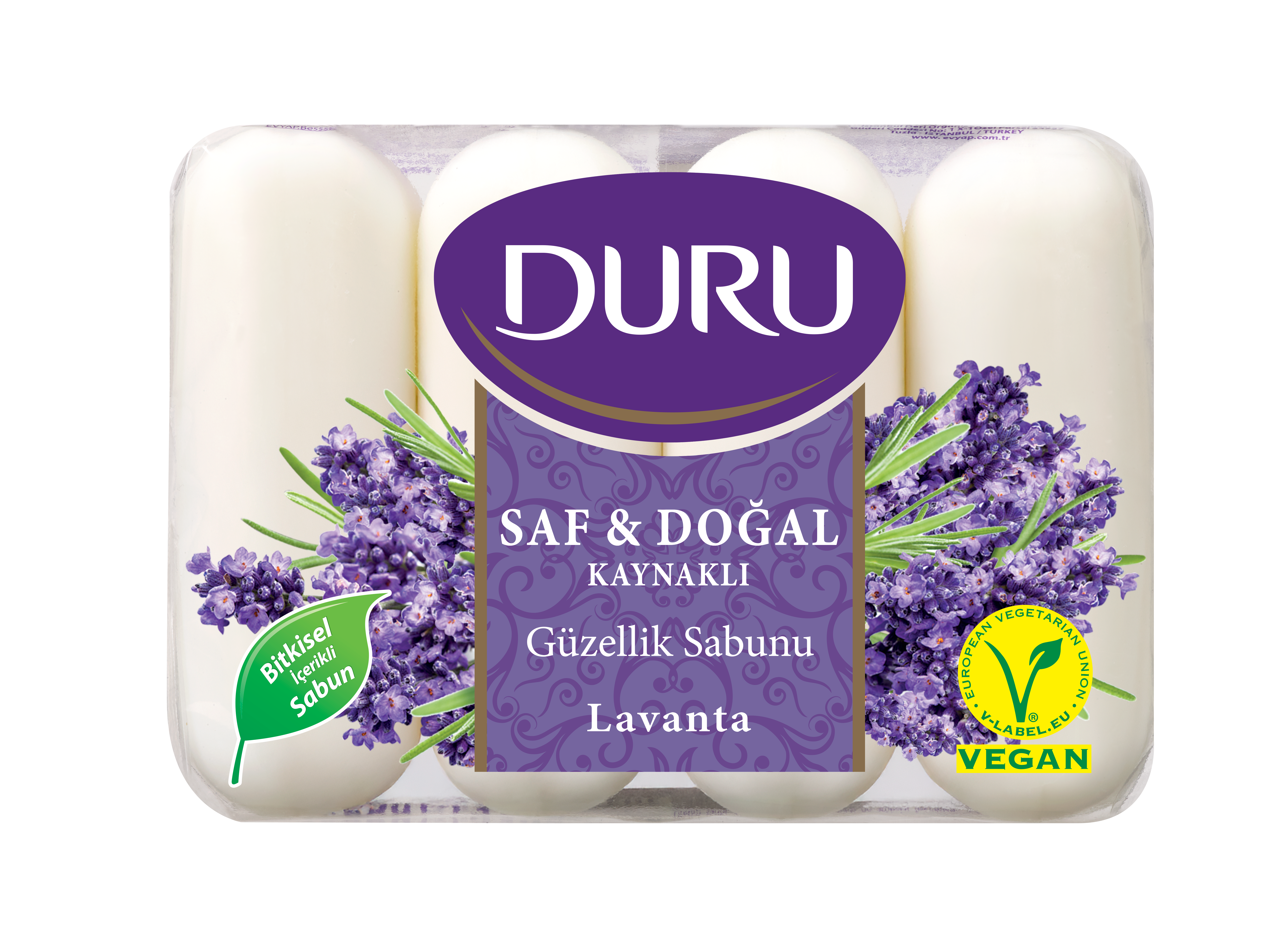 Saf Ve Doğal 4*70gr Lavanta 1 Adet