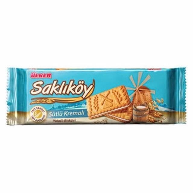 Saklıköy 834-8 Sütlü Biskuvi 100gr
