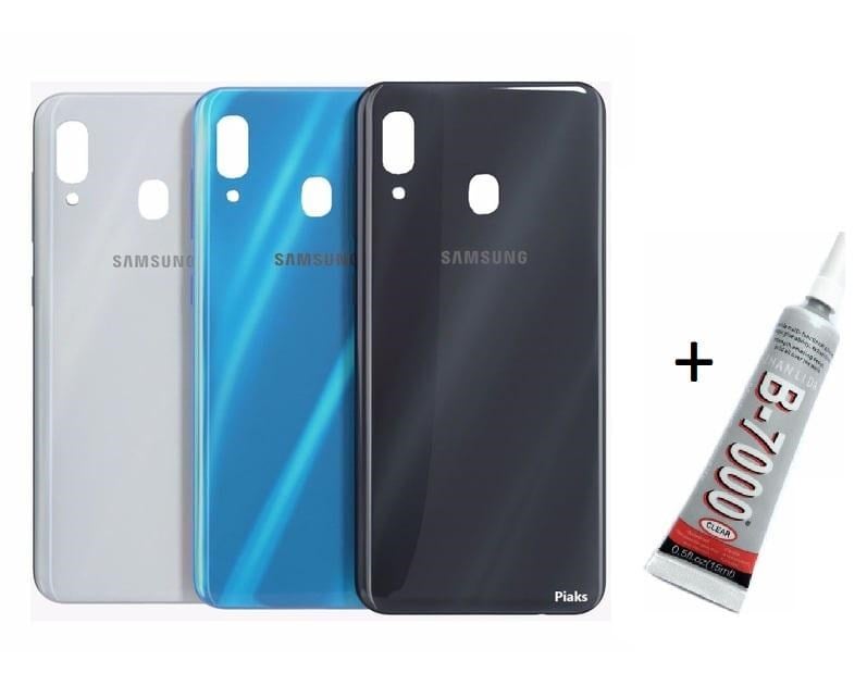 SAMSUNG A20 Arka Batarya Pil Kapağı MAVİ (B7000 15