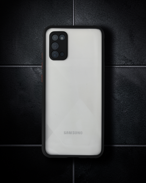 Samsung Galaxy A02s Kılıf Miami Şeffaf Silikon - Siyah