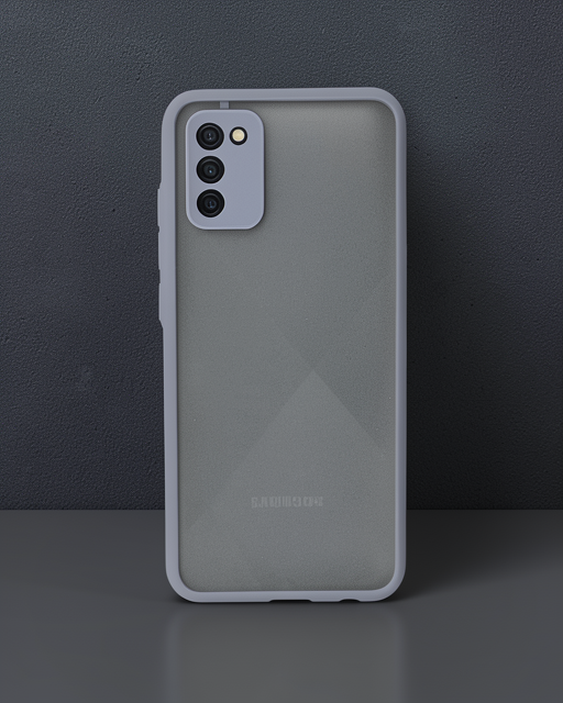 Samsung Galaxy A02s Kılıf Montreal Silikon Kapak - Gri