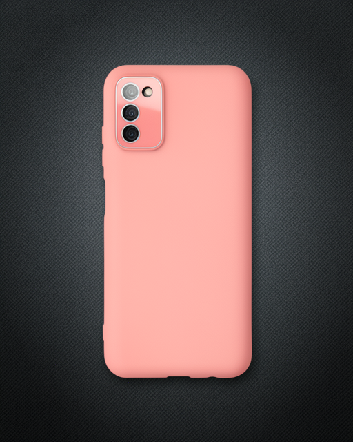 Samsung Galaxy A03s Kılıf Lansman Glass Kapak - Pembe
