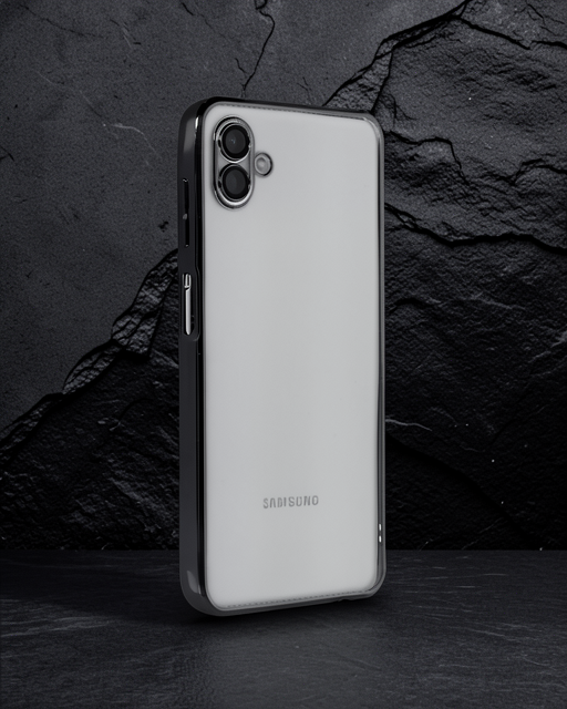Samsung Galaxy A04 Kılıf Razer Lensli Silikon - Siyah