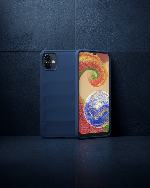 Samsung Galaxy A04e Kılıf Optimum Silikon - Lacivert