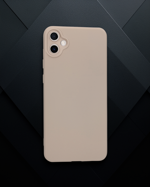 Samsung Galaxy A05 Kılıf Nano İçi Kadife Silikon - Pudra