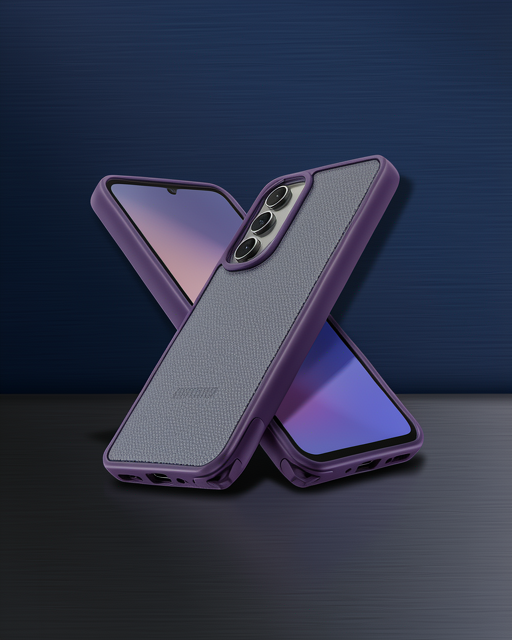 Samsung Galaxy A05s Kılıf Elegant Kapak - Derin Mor