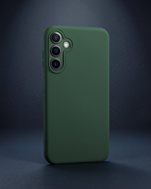 Samsung Galaxy A05s Kılıf Nano İçi Kadife Silikon - Koyu Yeşil