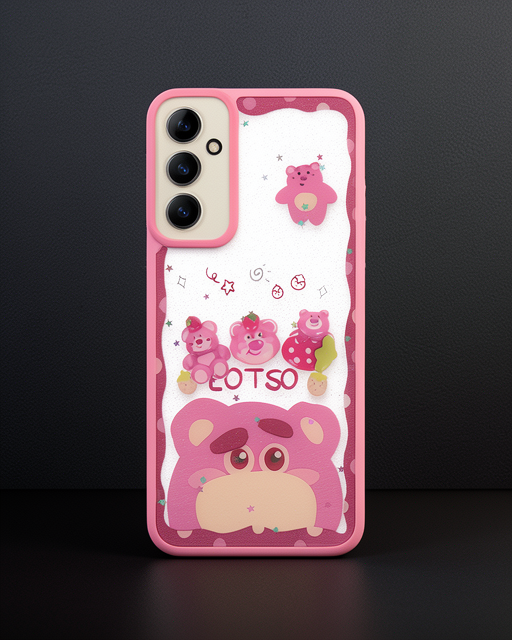 Samsung Galaxy A05s Kılıf Sweet Desenli Silikon Kapak - Pembe