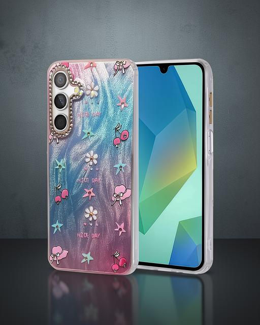 Samsung Galaxy A14 4g Kılıf Blade Aynalı Desenli Kapak - Desen 4
