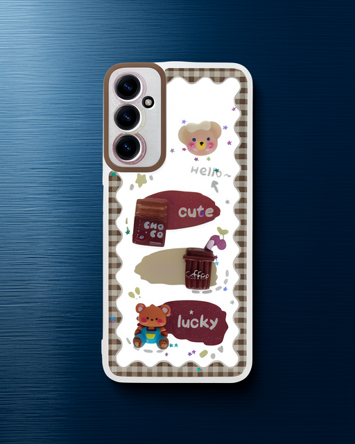 Samsung Galaxy A14 4g Kılıf Sweet Desenli Silikon Kapak - Şeffaf