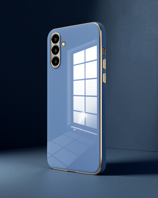 Samsung Galaxy A15 4g Kılıf Volet Silikon - Mavi