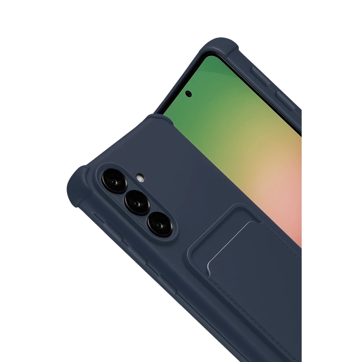 Samsung Galaxy A17 5G Kelvin Kartvizitli Silikon - Lacivert