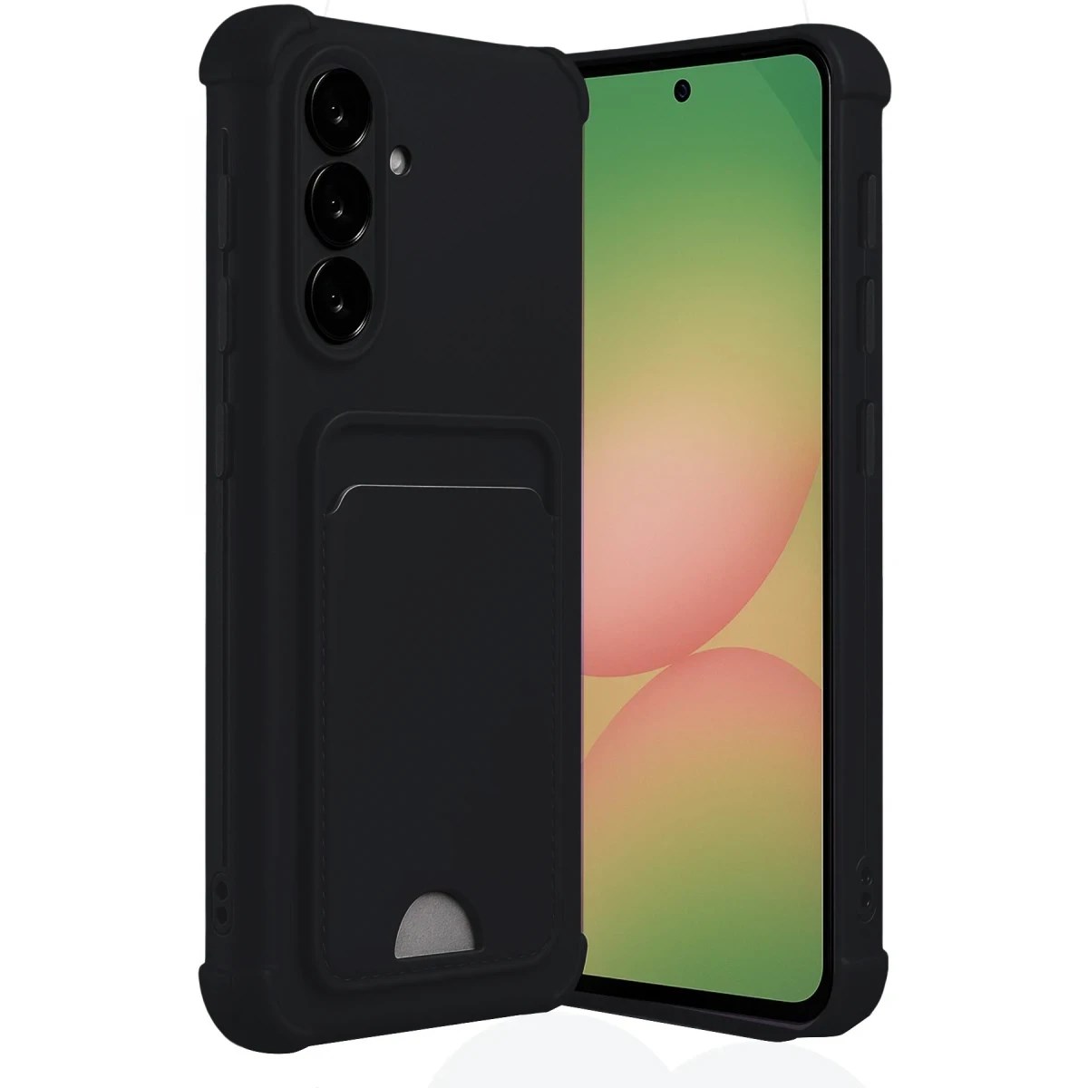 Samsung Galaxy A17 5G Kelvin Kartvizitli Silikon - Siyah