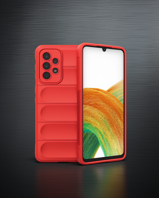 Samsung Galaxy A33 5g Kılıf Optimum Silikon - Kırmızı