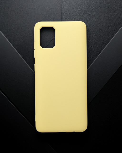 Samsung Galaxy A51 Kılıf Nano İçi Kadife Silikon - Sarı