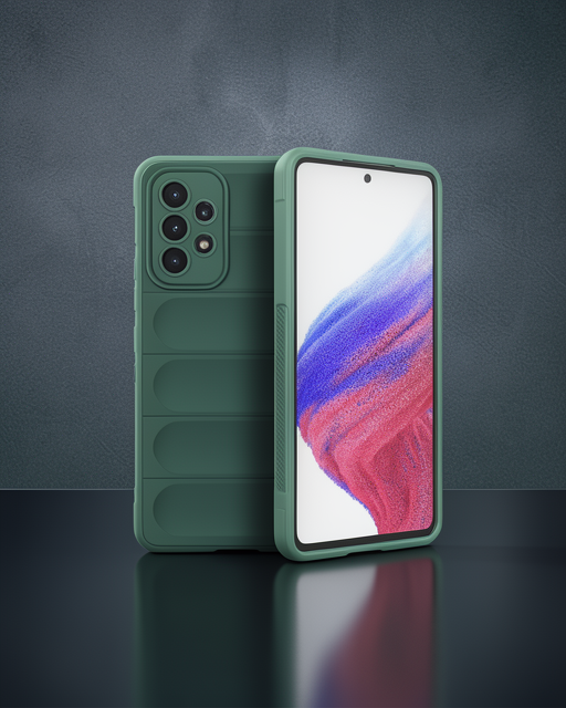 Samsung Galaxy A53 5g Kılıf Optimum Silikon - Koyu Yeşil