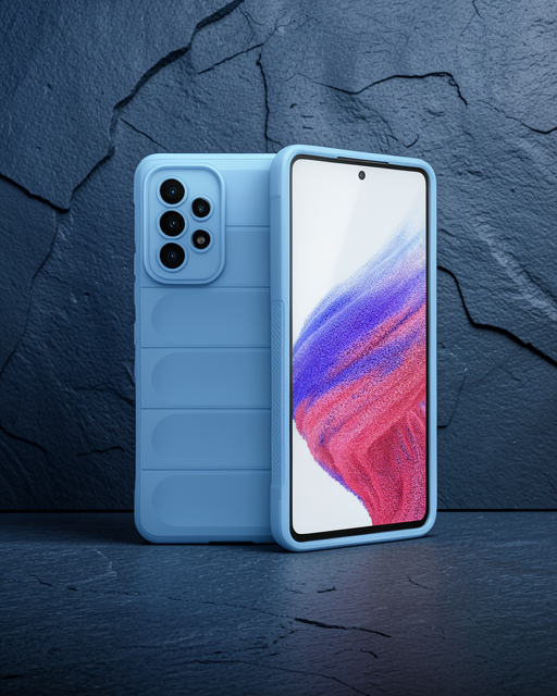 Samsung Galaxy A53 5g Kılıf Optimum Silikon - Sky Blue