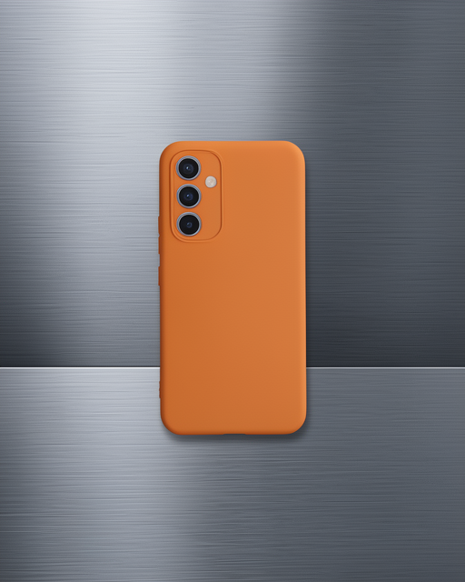 Samsung Galaxy A54 5g Kılıf Nano İçi Kadife Silikon - Turuncu