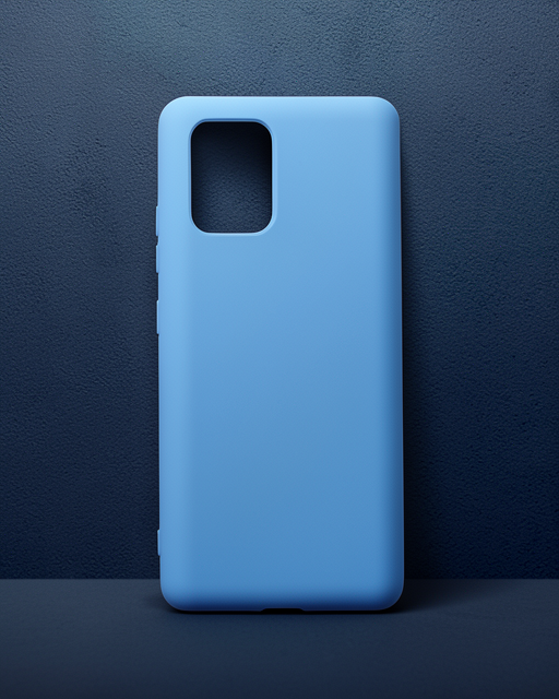 Samsung Galaxy A91 / S10 Lite Kılıf Nano İçi Kadife Silikon - Mavi