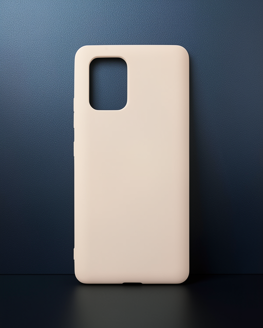 Samsung Galaxy A91 / S10 Lite Kılıf Nano İçi Kadife Silikon - Pudra