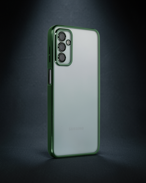 Samsung Galaxy M23 Kılıf Razer Lensli Silikon - Yeşil