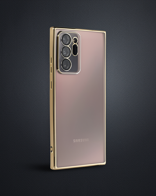 Samsung Galaxy Note 20 Ultra Kılıf Razer Lensli Silikon - Gold