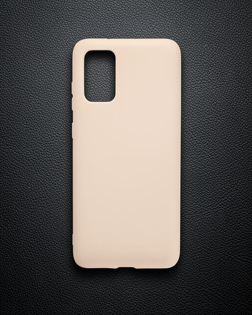 Samsung Galaxy S20 Plus Kılıf Nano İçi Kadife Silikon - Pudra
