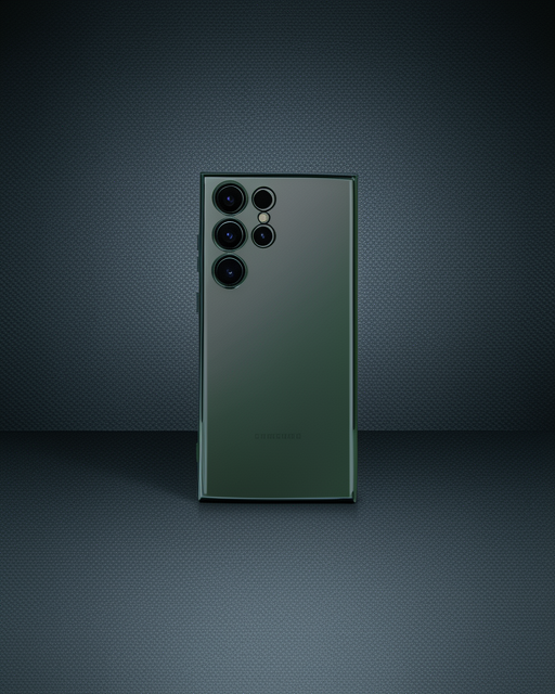 Samsung Galaxy S23 Ultra Kılıf Razer Lensli Silikon - Yeşil