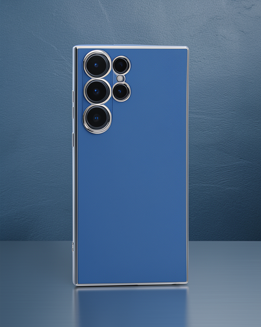 Samsung Galaxy S23 Ultra Kılıf Volet Silikon - Mavi