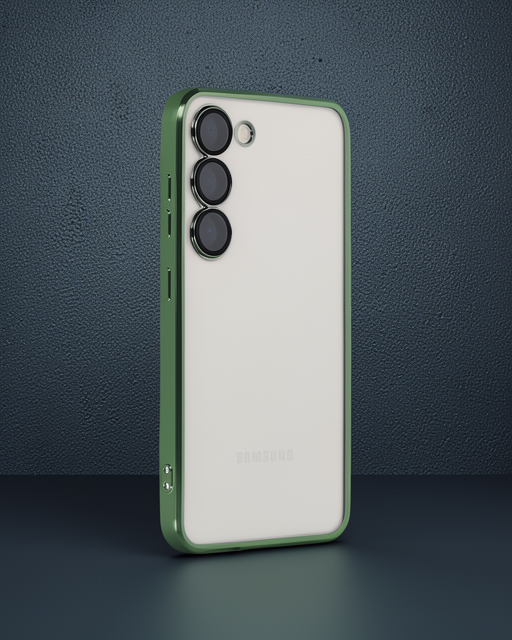 Samsung Galaxy S24 Kılıf Razer Lensli Silikon - Yeşil