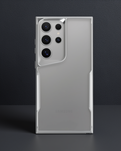 Samsung Galaxy S24 Ultra Kılıf Boyi Silikon Kapak - Gümüş