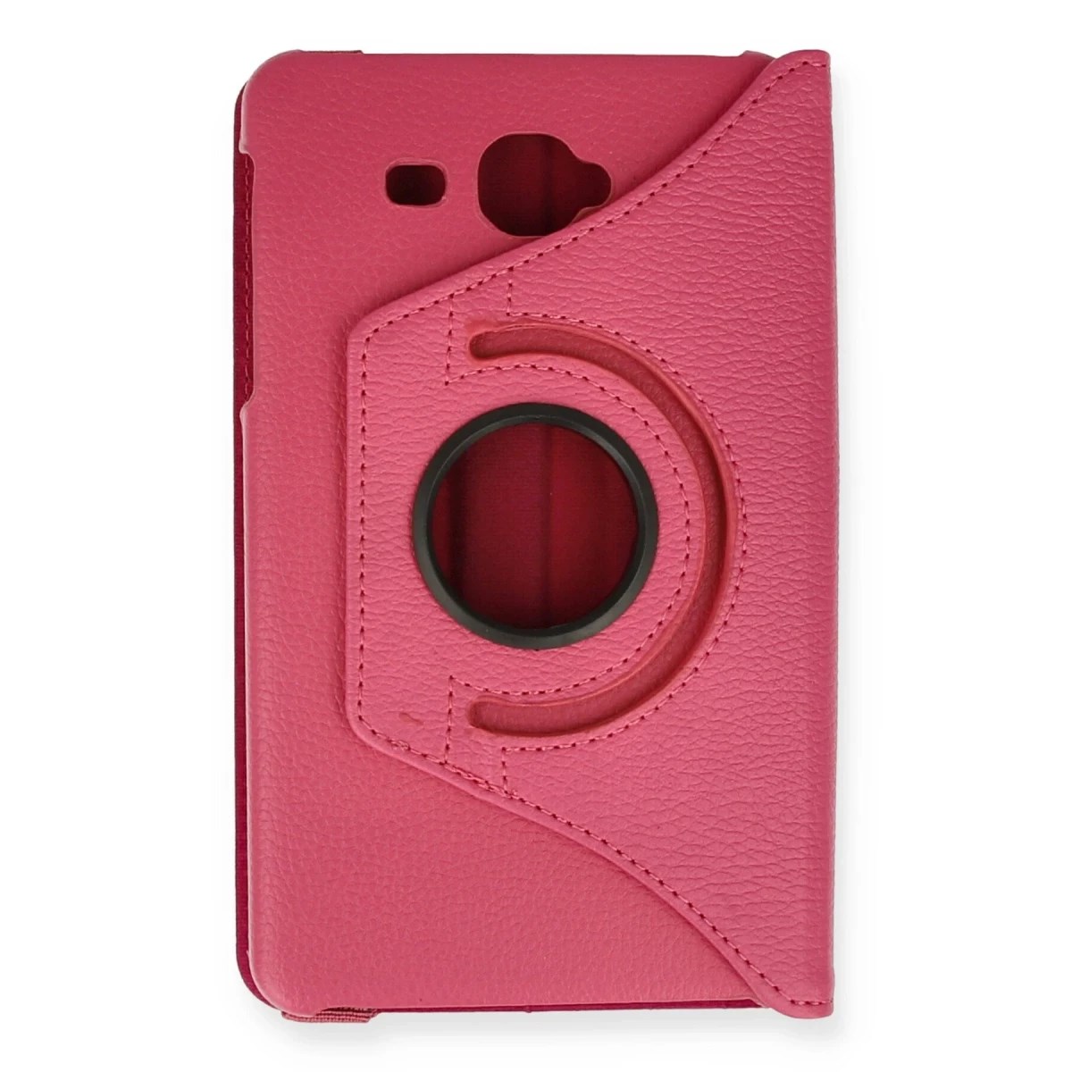 Samsung Galaxy T280 Tab A 7 Kılıf 360 Tablet Deri Kılıf - Pembe