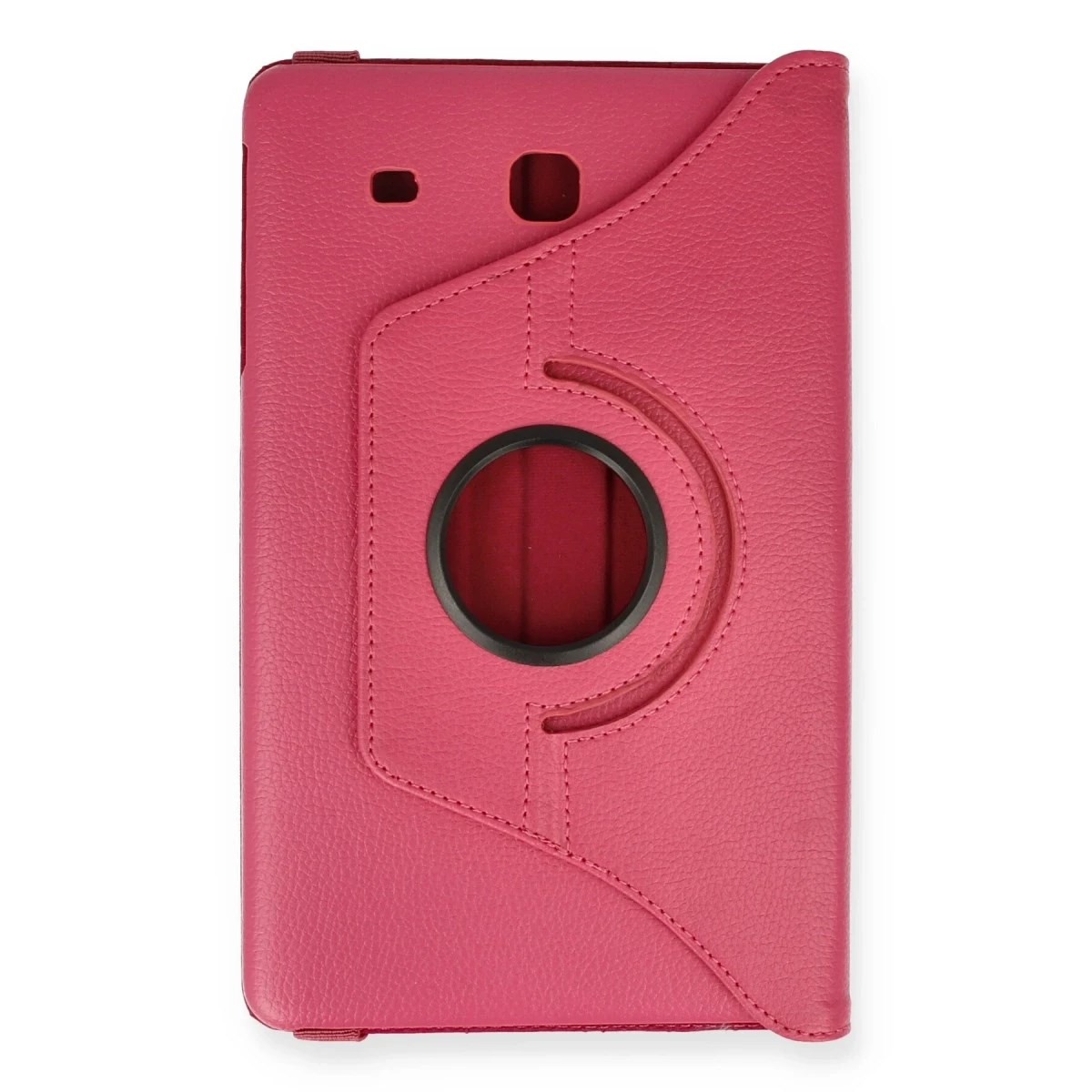 Samsung Galaxy T560 Tab E 9.7 Kılıf 360 Tablet Deri Kılıf - Pembe