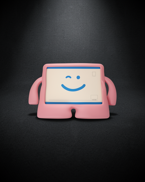 Samsung Galaxy Tab A9 Kılıf Karakter Tablet Silikon - Açık Pembe